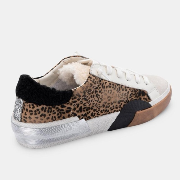 Zina Leopard Plush Sneakers - Picture 15 of 16